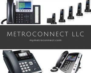 Selection of phones provided by MetroConnect Business Phone Systems.